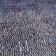 Blue Handmade Beni merirt Rug 258 x 305 cm - Abstract Wool Rug - Berber Rug
