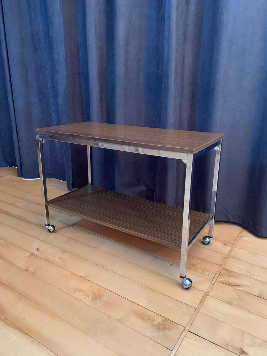 Side table on wheels, 1960s