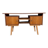 vintage oak desk with a Scandinavian look