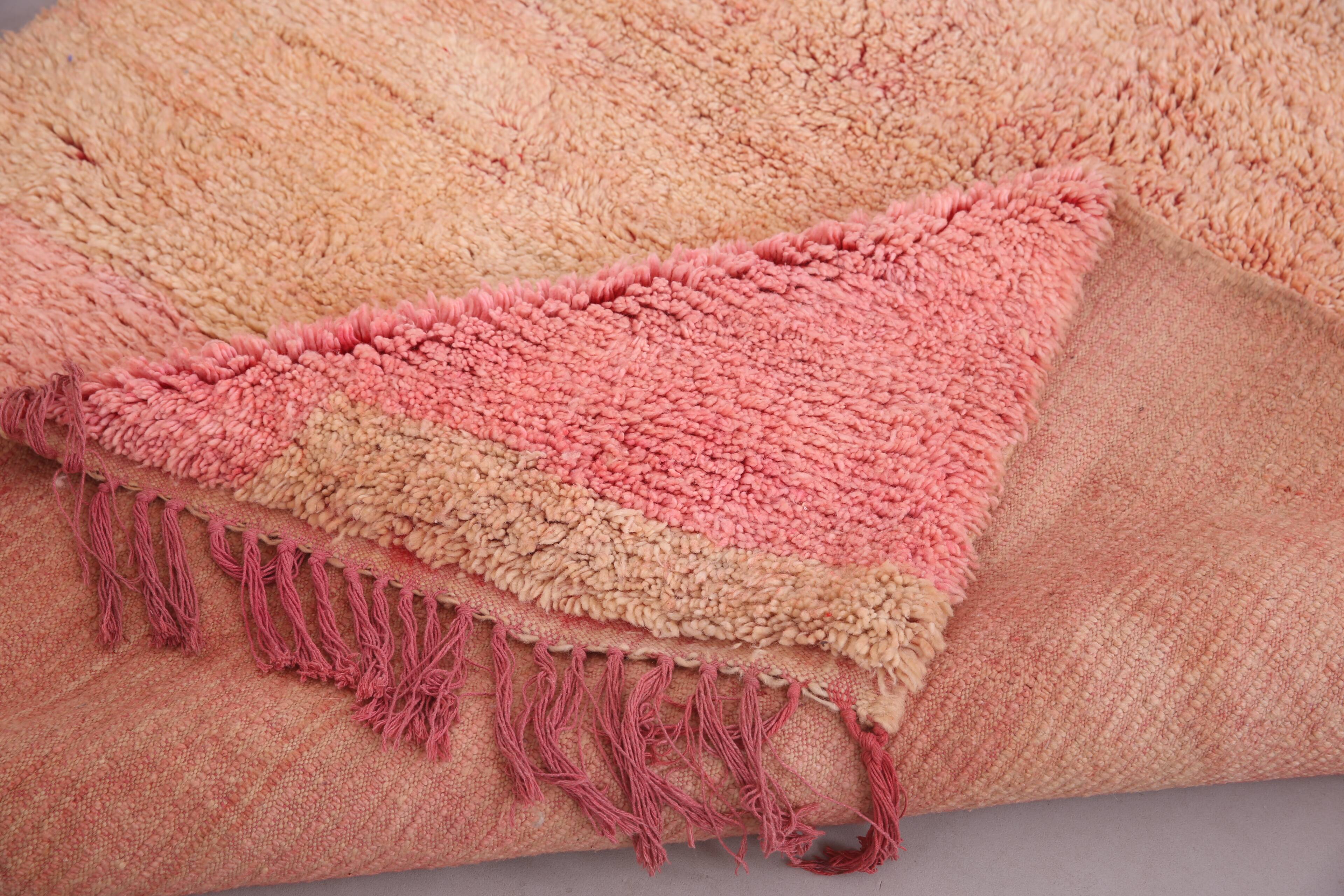 Peach Vintage Moroccan Rug 169 x 285 cm - Berber Wool Rug - Handmade Rug
