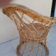 Vintage wicker armchair