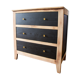 Commode vintage noire et bois