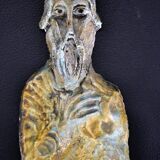 Terracotta sculpture depicting an anonymous deity circa 1950
