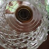 Moulded glass hanging lamp