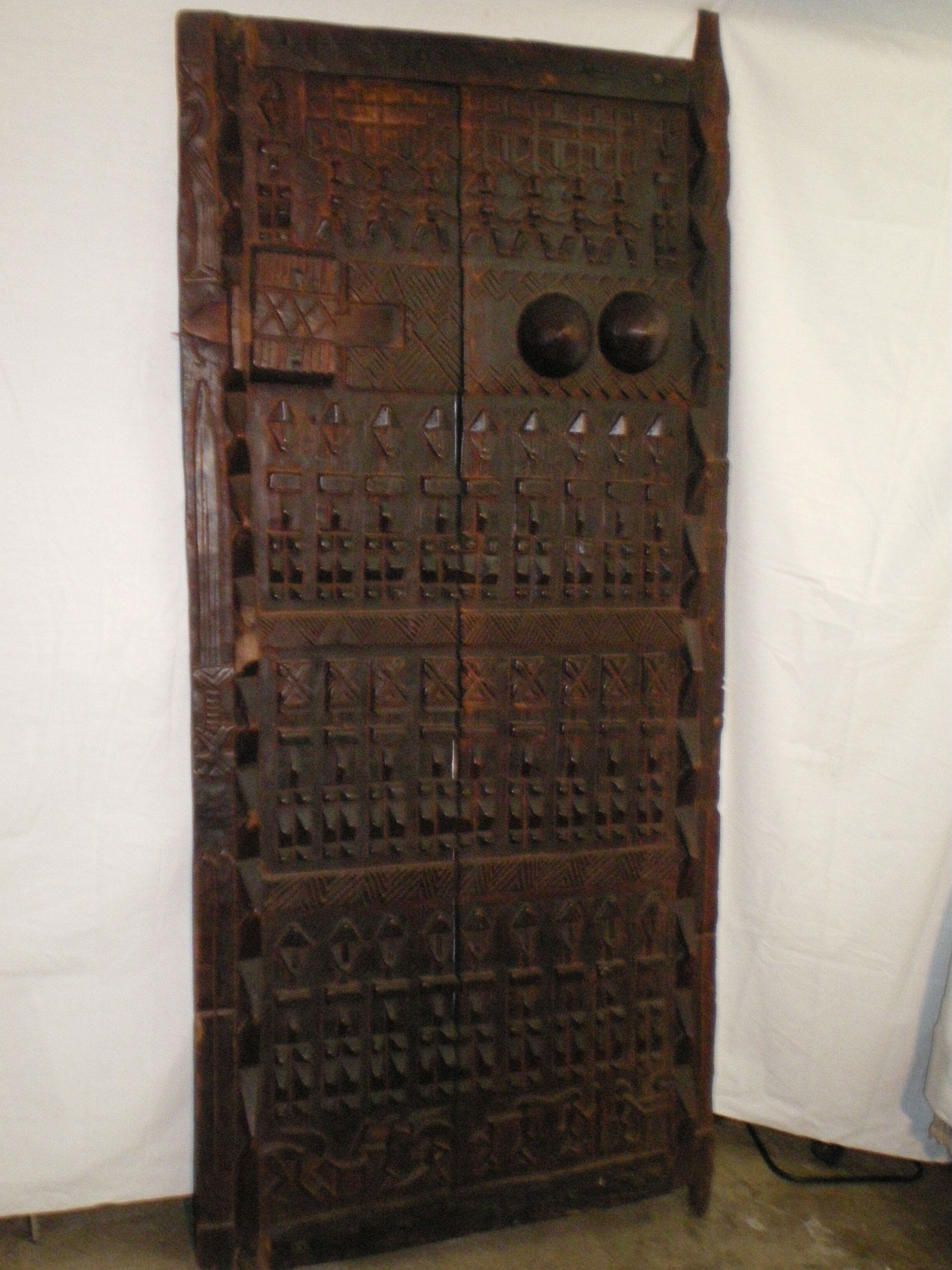 Old Dogon attic door
