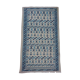 Berber carpet, white and blue 125 x 80 cm