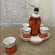 Rare Art Deco egg service Pierrot – Robj – Ceramics