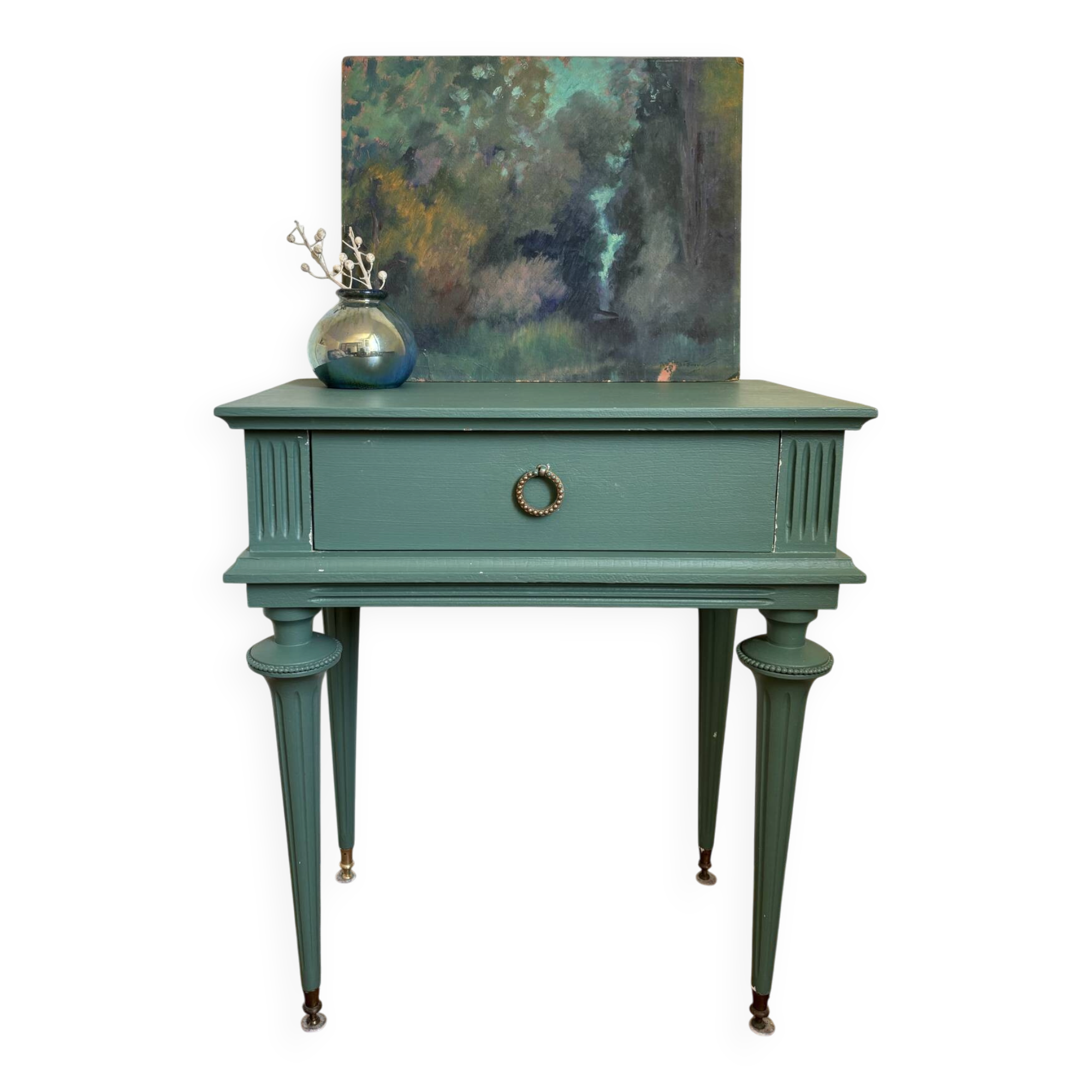Lot of 2 Empire style bedside tables.