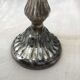 Bougeoir en verre eglomisé