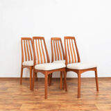 Mid-Century Teak Dining Chairs by Benny Linden, 1970s, Set of 4