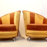 Fauteuils par František Jirák pour Tatra Nábytok