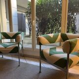 Paire de fauteuil design XXe