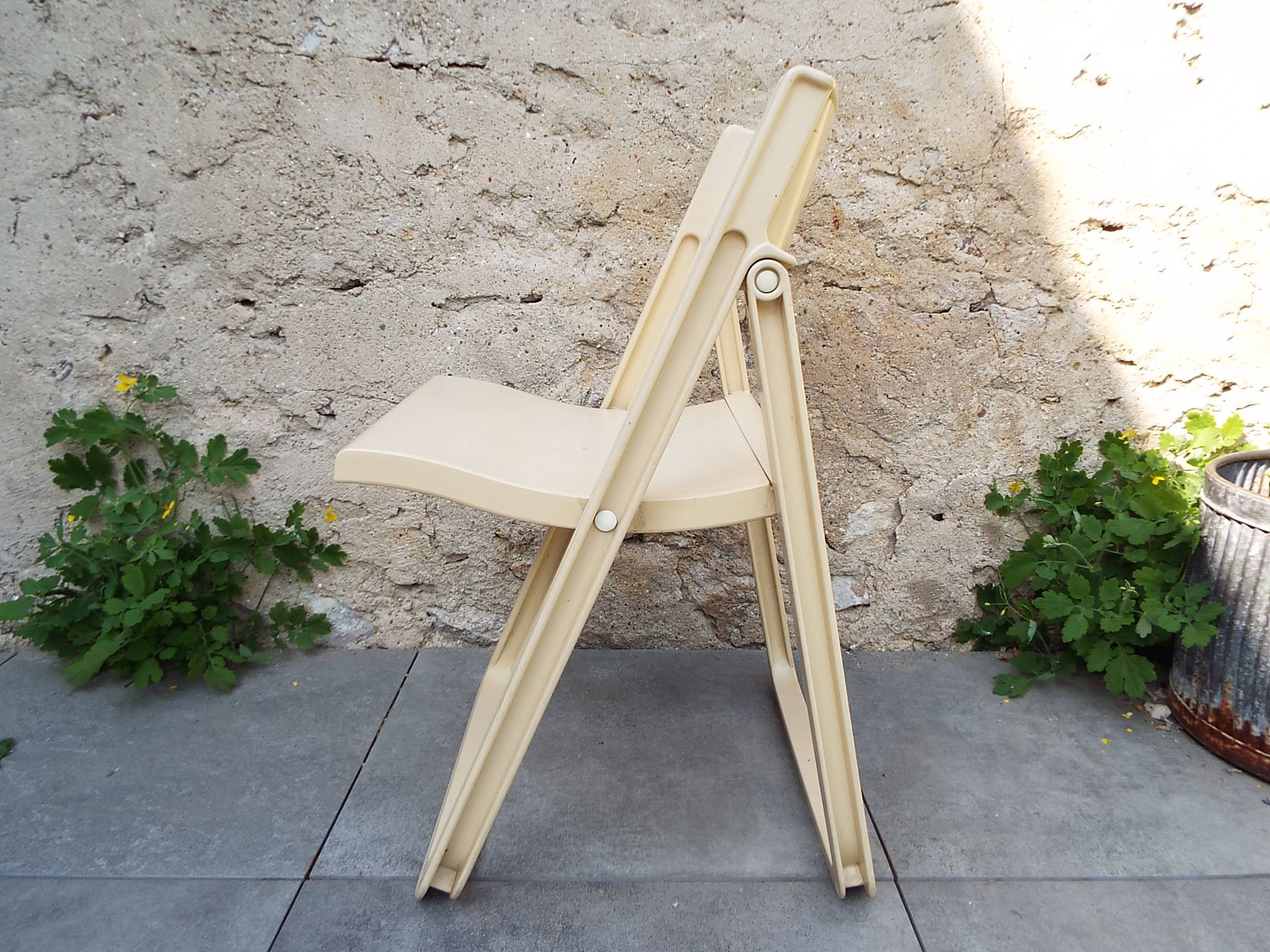 4 folding chairs Allibert 70s