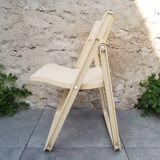 4 chaises pliantes Allibert années 70