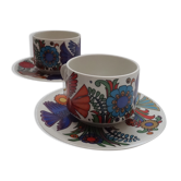 Set of 2 cups and saucers Acapulco