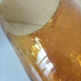 Large bubble glass vase