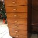 Semainier chiffonnier vintage chêne 1970