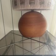 Vintage elm lamp
