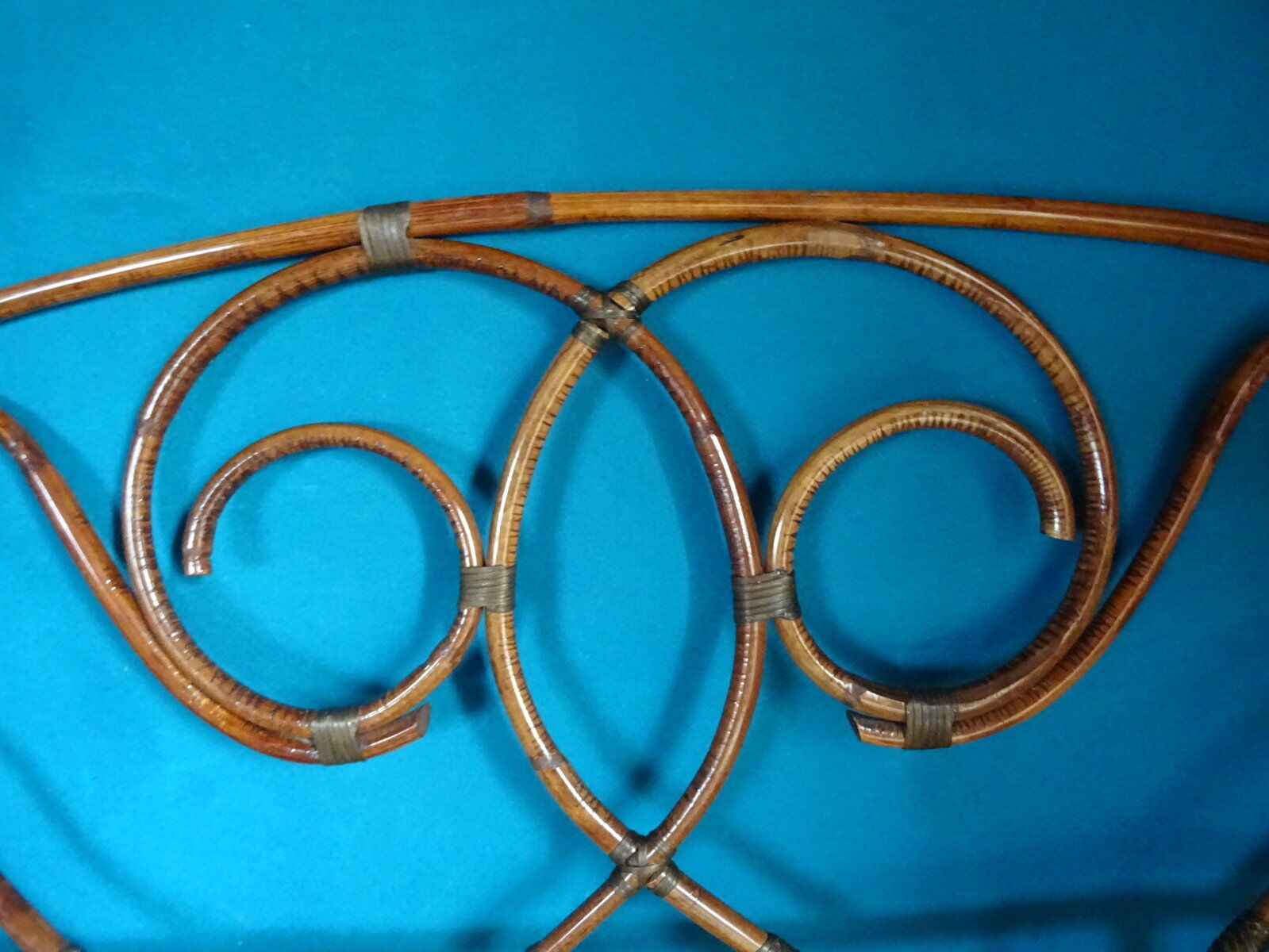 Rattan headboard for double bed