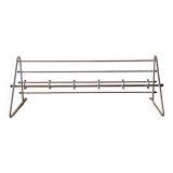 Vintage steel wall coat rack - 6 hooks