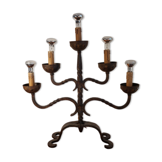 Luminous candelabra, candle holder