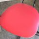 Set de 2 chaises de bureau pivotantes rouge et noir en skaï et métal, années 1960
