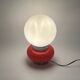 Murano Glass Red Table Lamp Mazzega, 60s