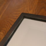 Art deco mirror brass patina 26x26cm