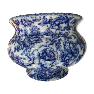 Cache pot en faïence anglaise