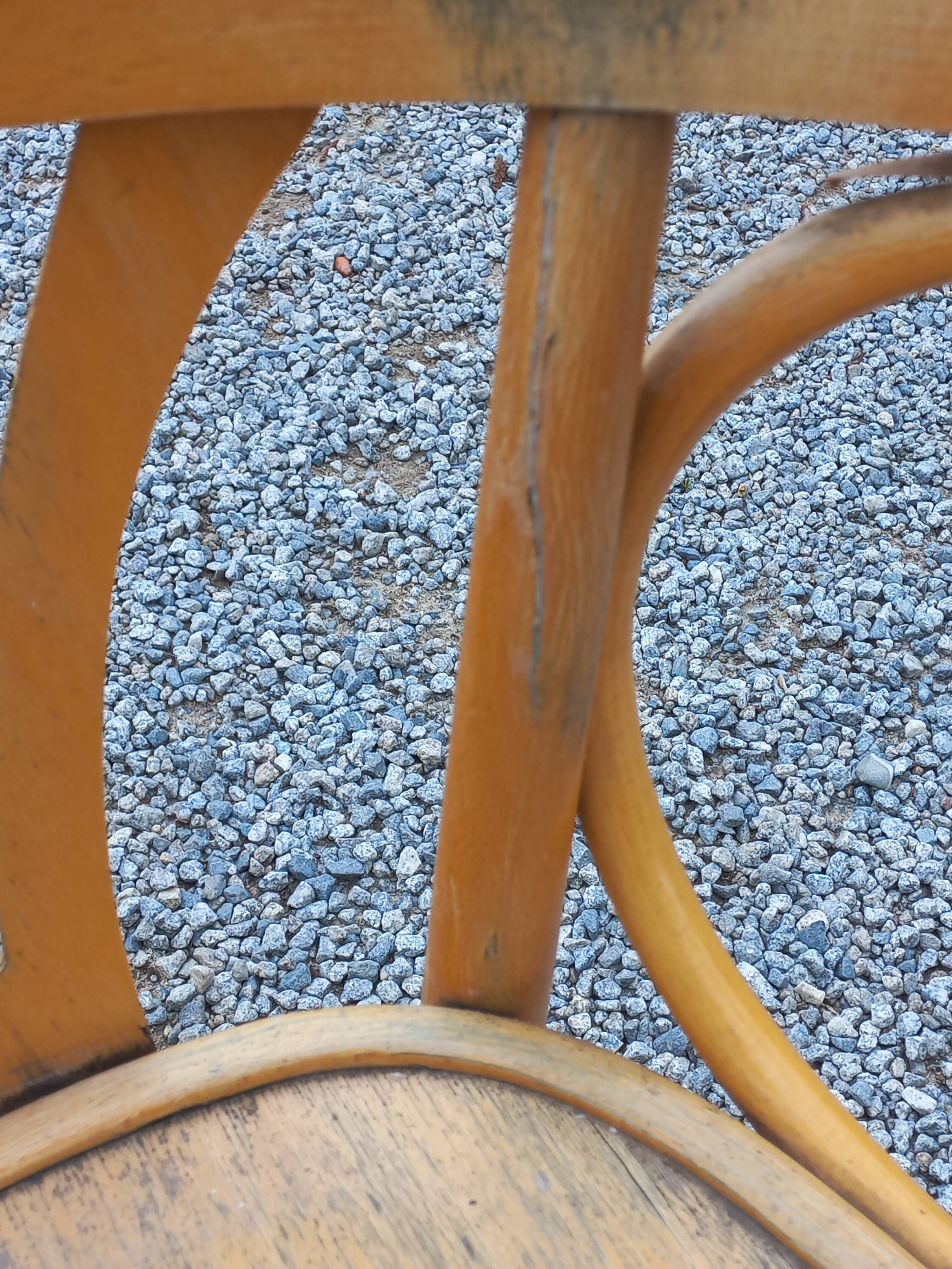 Set of 8 bistro chairs from the 50s/60