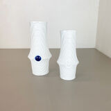 Set of 2 Original Porcelain Op Art Vase Made by Royal Bavaria KPM Germany, 1970s