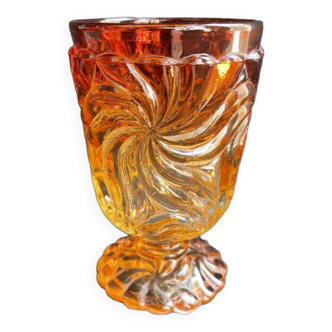Baccarat water glass, multiple rosettes series, 19th century
