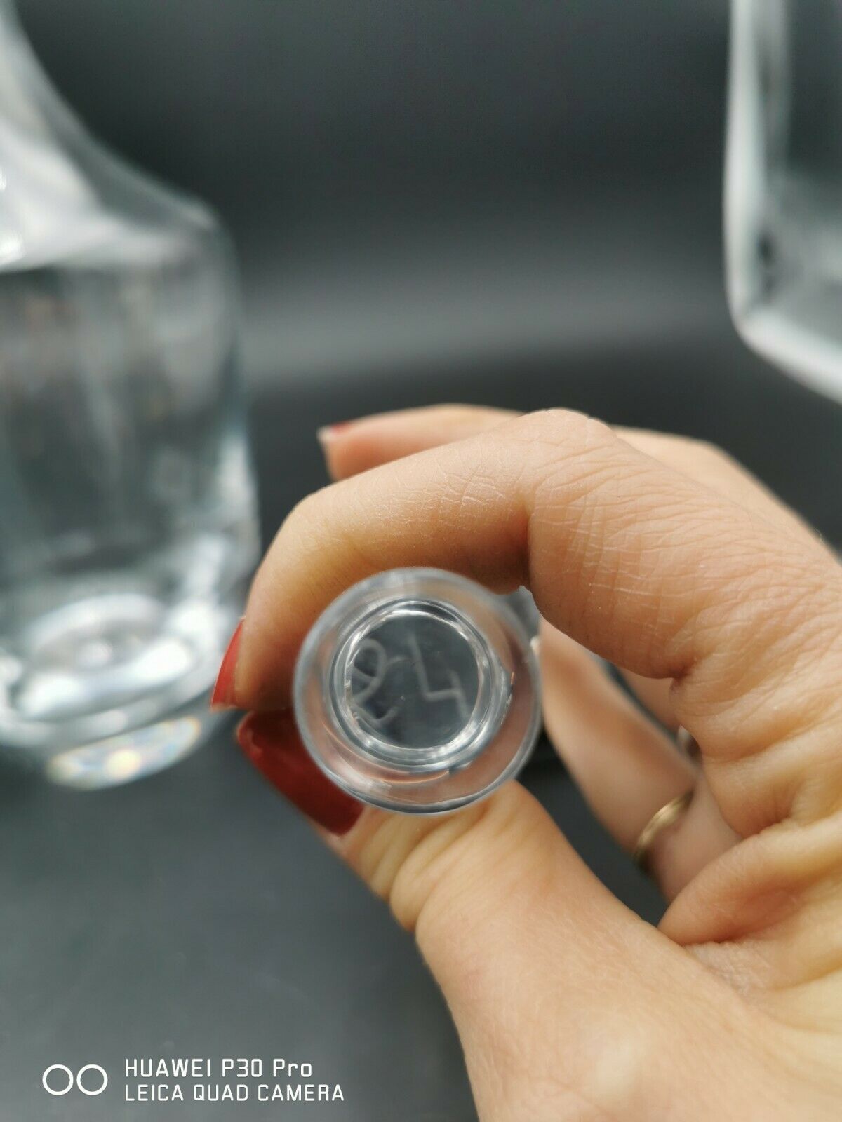 Sevres crystal carafe stamped