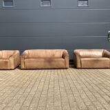 De Sede Ds47 3zit, 2zit, 1zit Buffel leder 5mm NECK Cognac