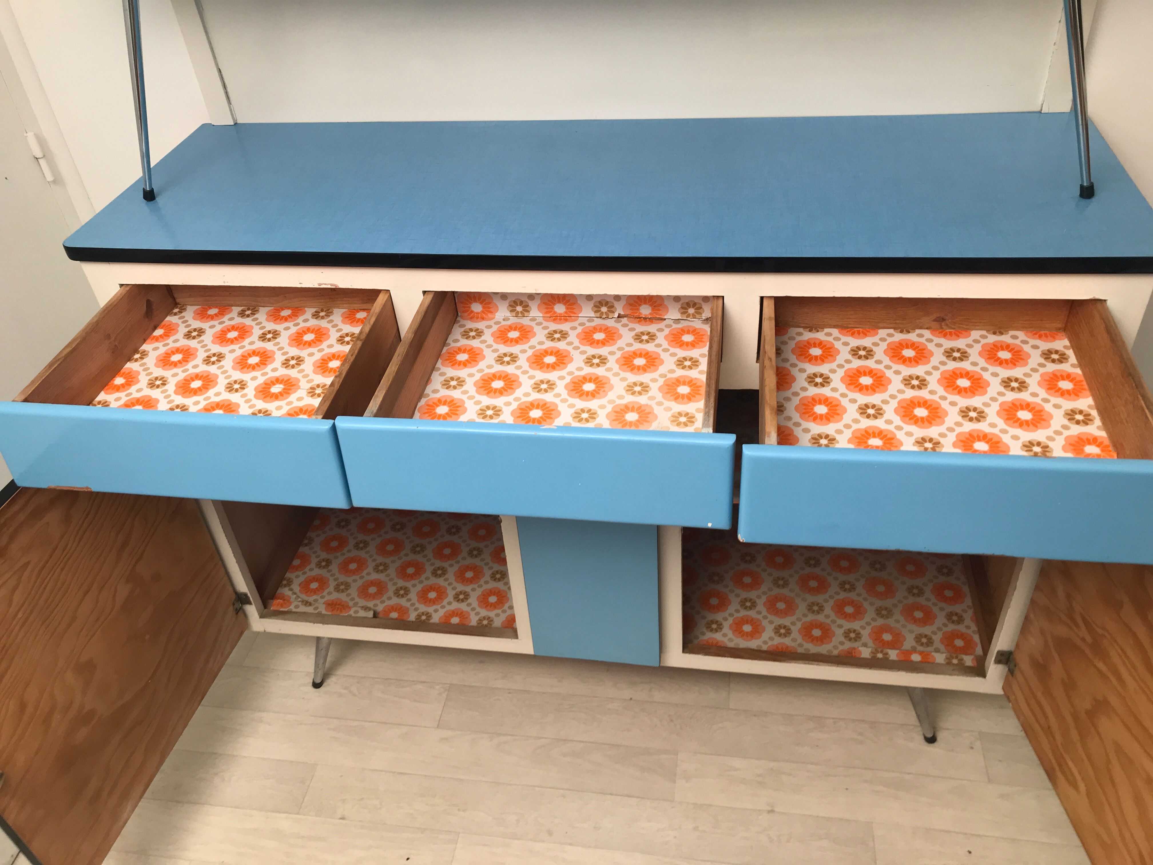 Vintage formica kitchen furniture 1960