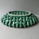 Large woven ceramic bowl Jérome Massier Vallauris, 1950s