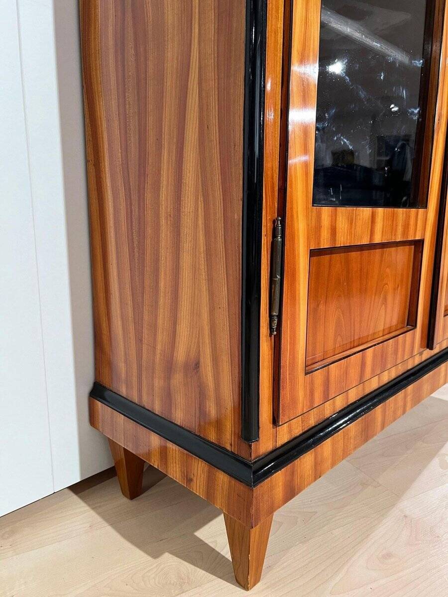 Biedermeier Bookcase, Cherry Veneer, South Germany 1820