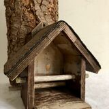 Bird feeder, garden in winter