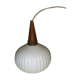 Opaline suspension and wood, Scandinavian style