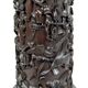 Important high Asian column / saddle in carved wood, circa 1880, Indochina