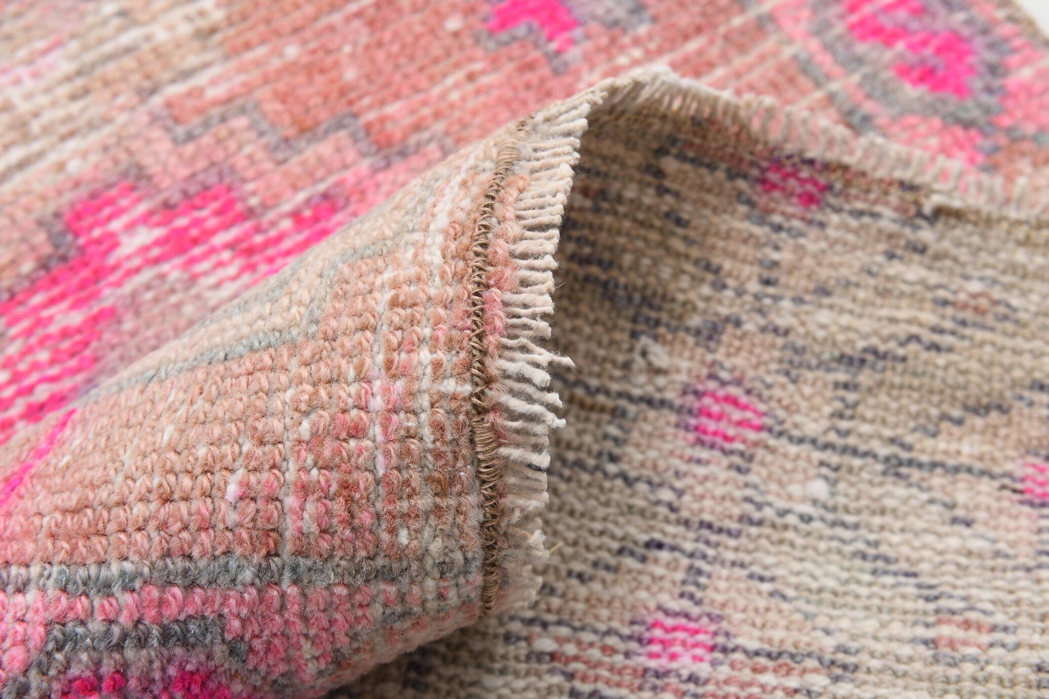 Handmade Faded Color Turkish Door Mat Rug