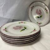 Set of 6 Niderviller stoneware plates