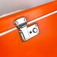 1970 - Orange binder suitcase with hanging folder archive