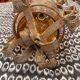 Pair of wrought iron torches