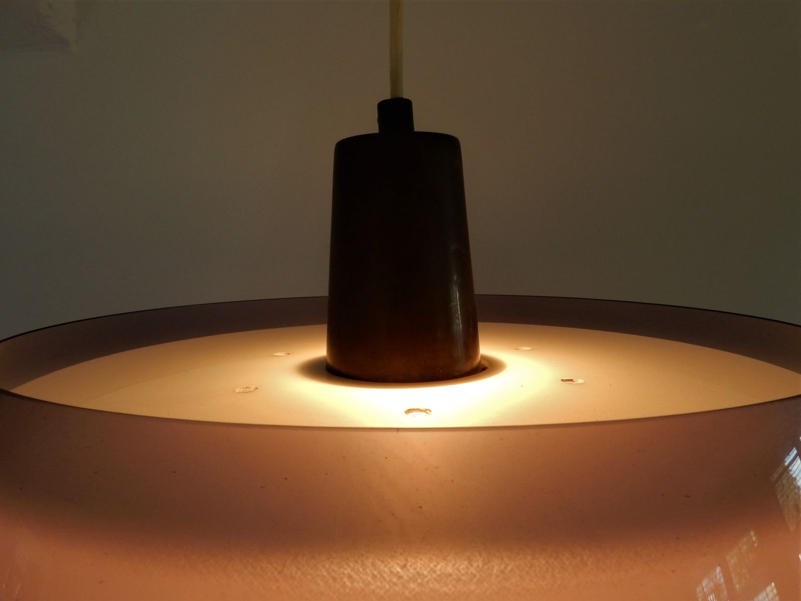 Acrylic Tuomas Suspension by Yki Nummi for Orno 1950s