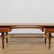 Mid-Century Teak & Rattan Coffee Table, Denmark, 1960s