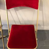 Duo of folding chairs