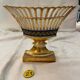Antique Empire-style porcelain basket