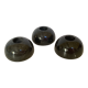 Trio de bougeoirs en marbre noir