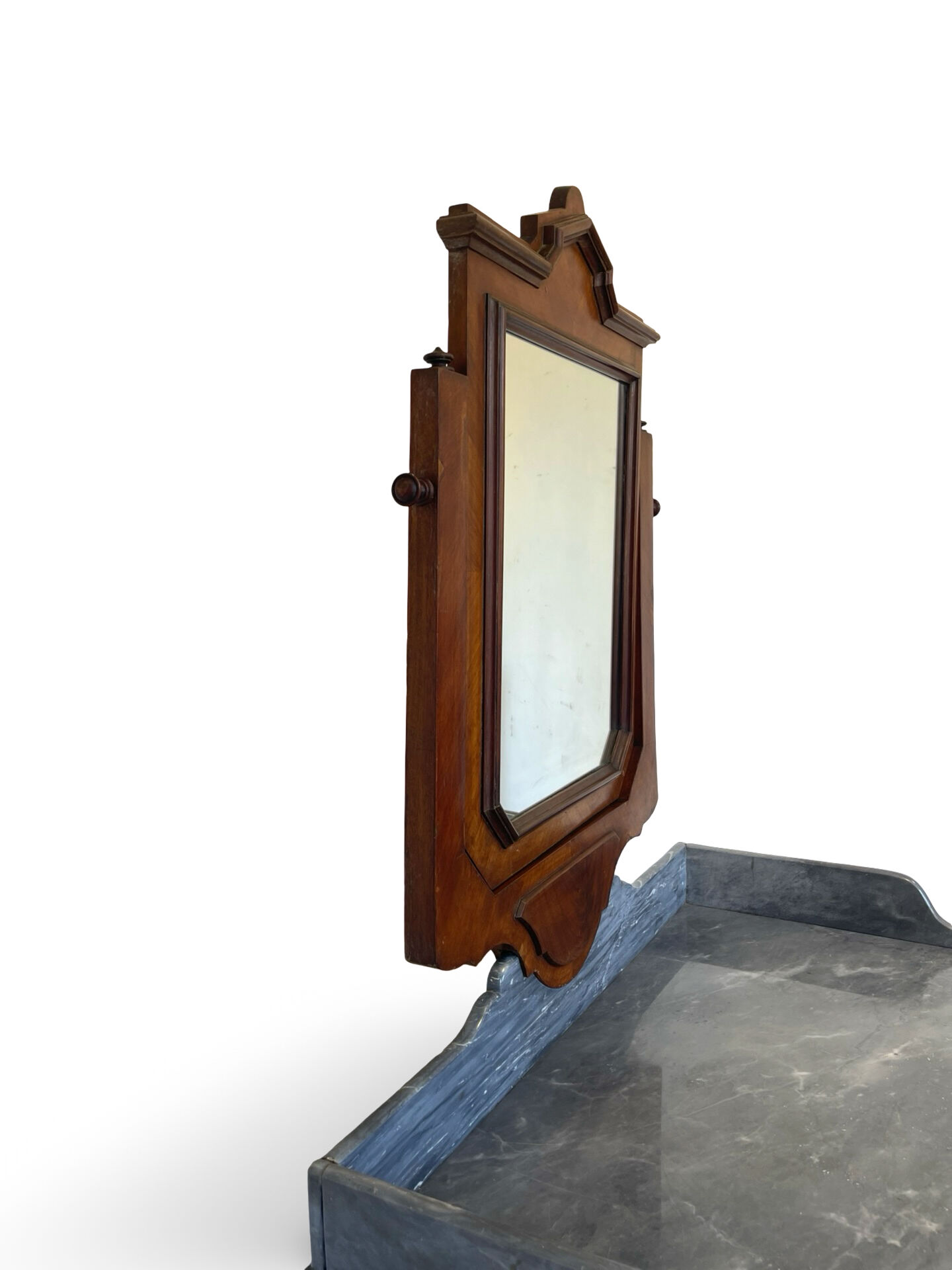 The antique walnut vanity , 19th century